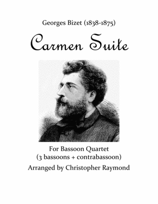 Book cover for Carmen Suite - for bassoon quartet