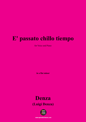 Denza-E' passato chillo tiempo!,in a flat minor