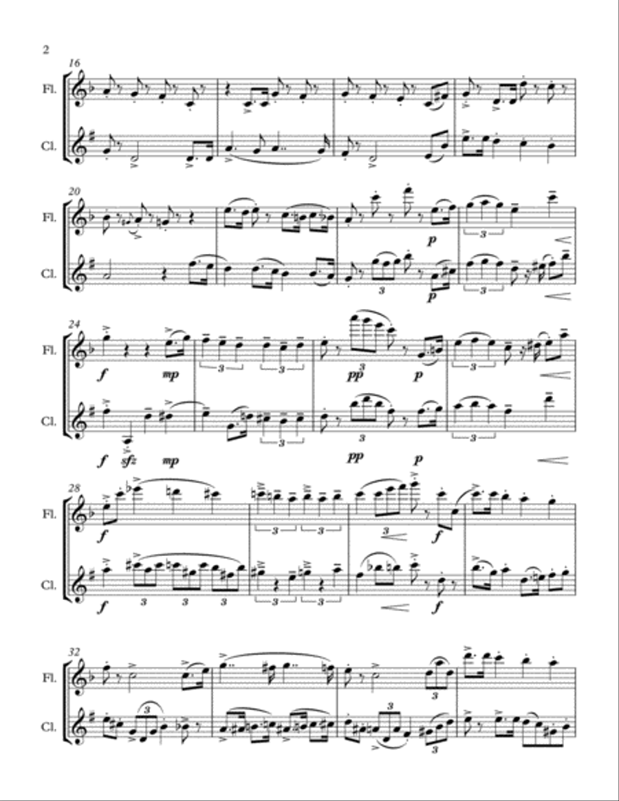 Let It Snow! Let It Snow! Woodwind Duet scores gallery preview page 2
