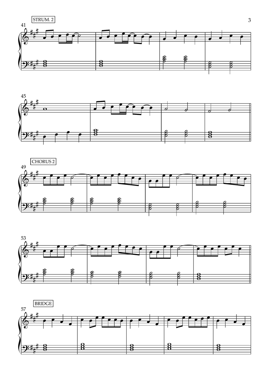 Make You Mine Easy Piano scores gallery preview page 3