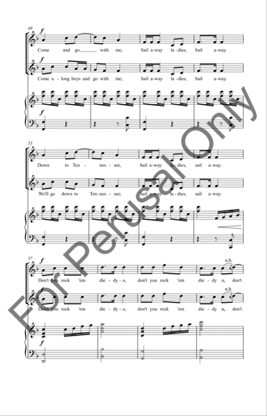 Sail Away Ladies 2-Part scores gallery preview page 6