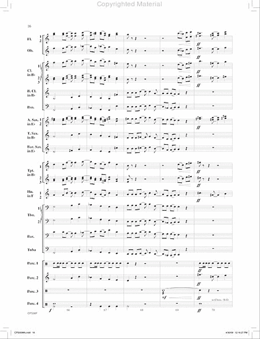 I. Jambo (from Ngoma Za Kenya) Concert Band scores gallery preview page 17