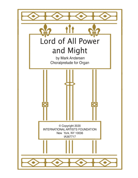 Lord of All Power and Might organ solo