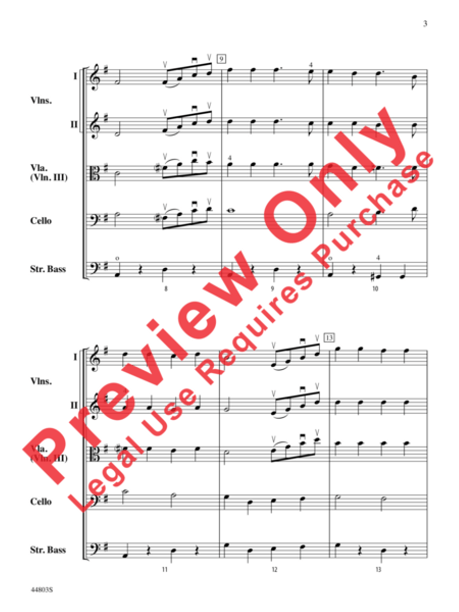 A Holly Jolly Christmas String Orchestra scores gallery preview page 4