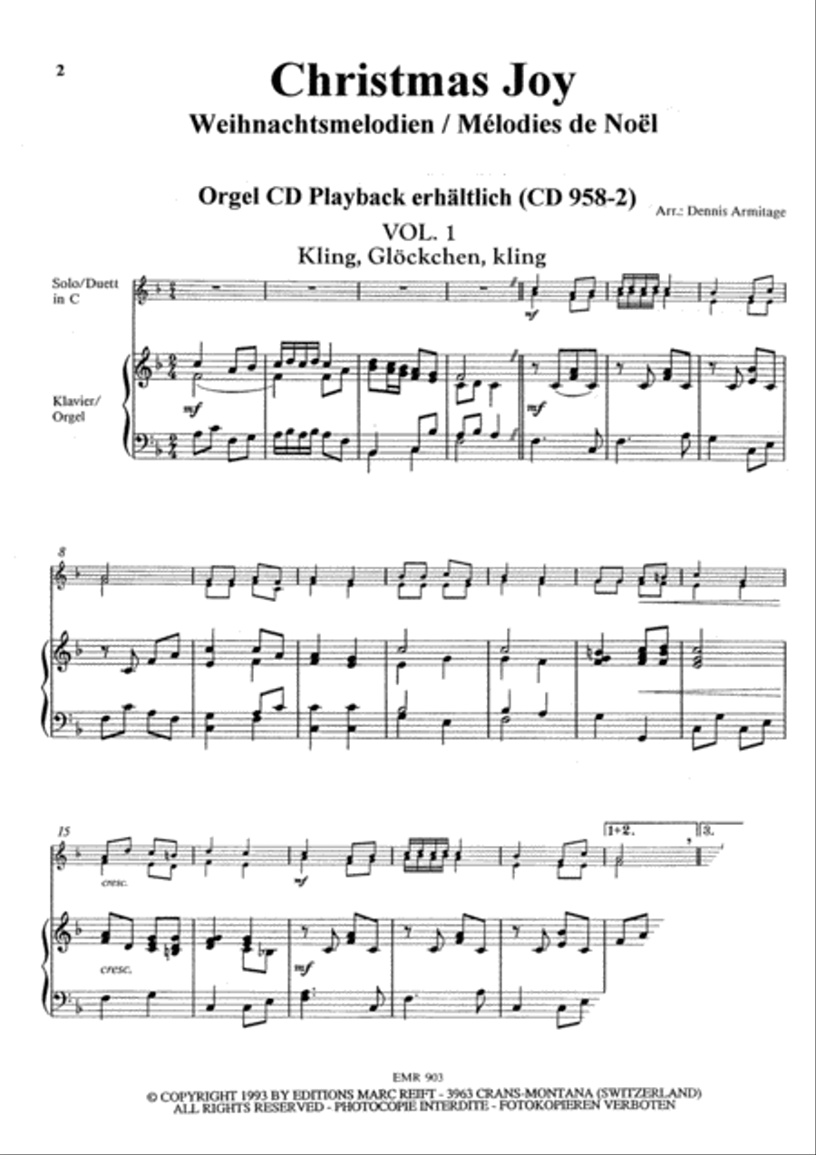 28 Weihnachtsmelodien Vol. 1 Woodwind Duet scores gallery preview page 3