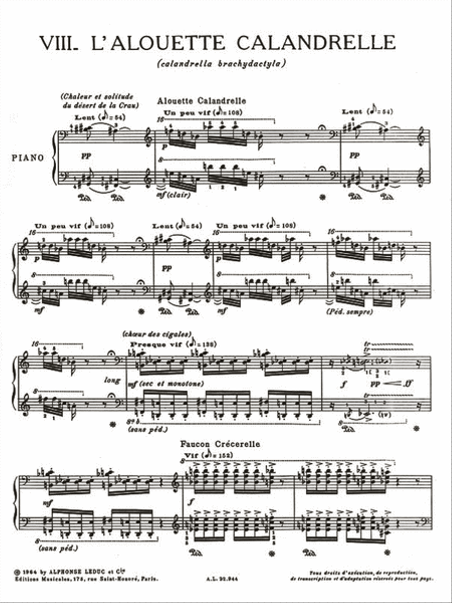 Catalogue of Birds (Catalogue d'Oiseaux) - Volume 5 Piano Solo scores gallery preview page 2
