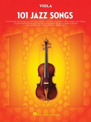Book cover for 101 Jazz Songs for Viola