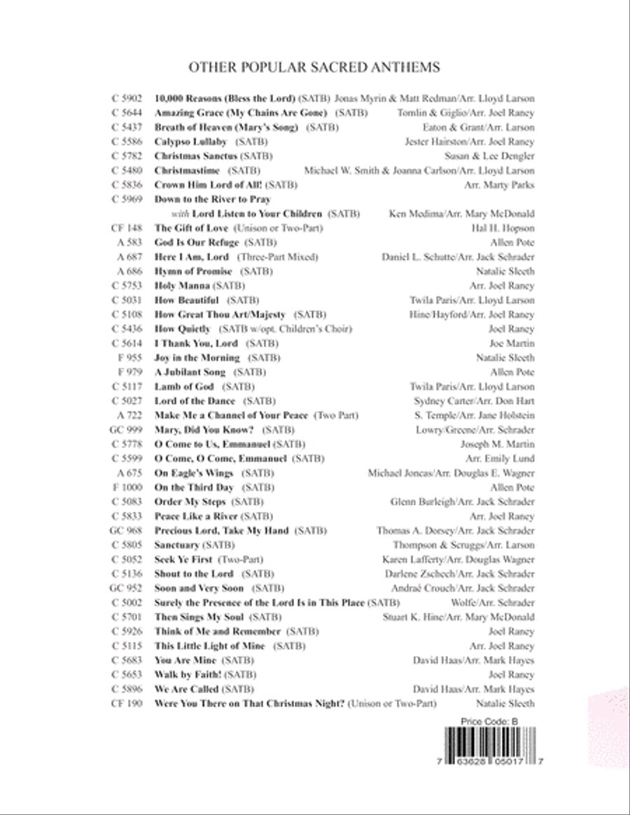 Wayfarin' Stranger 4-Part scores gallery preview page 8