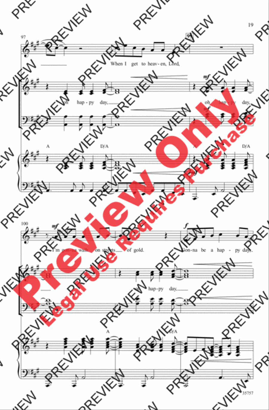 Oh Happy Day Oh Happy Day 4-Part scores gallery preview page 19