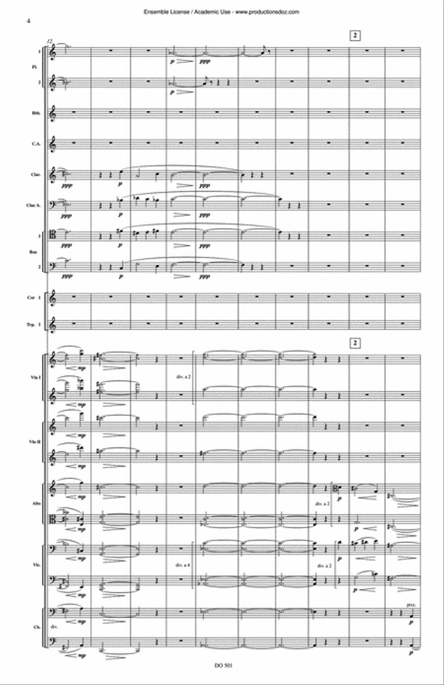 Mirages op. 34 Orchestra scores gallery preview page 4