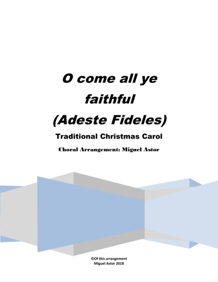 O come, all ye faithful ("Adeste Fideles") image number null