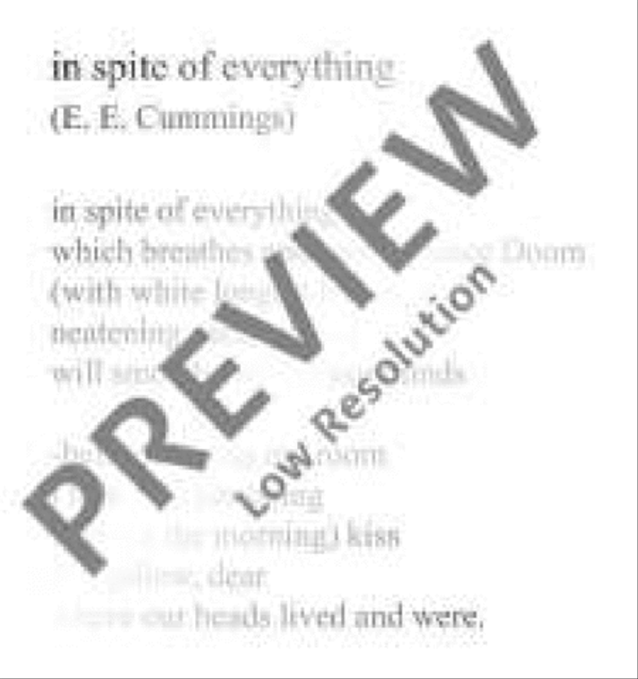 in spite of everything Mixed Choir scores gallery preview page 4