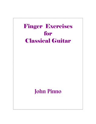 Book cover for Finger Exercises for Classical Guitar
