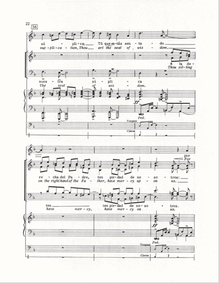 The Cuban Mass (Vocal Score) 4-Part scores gallery preview page 19