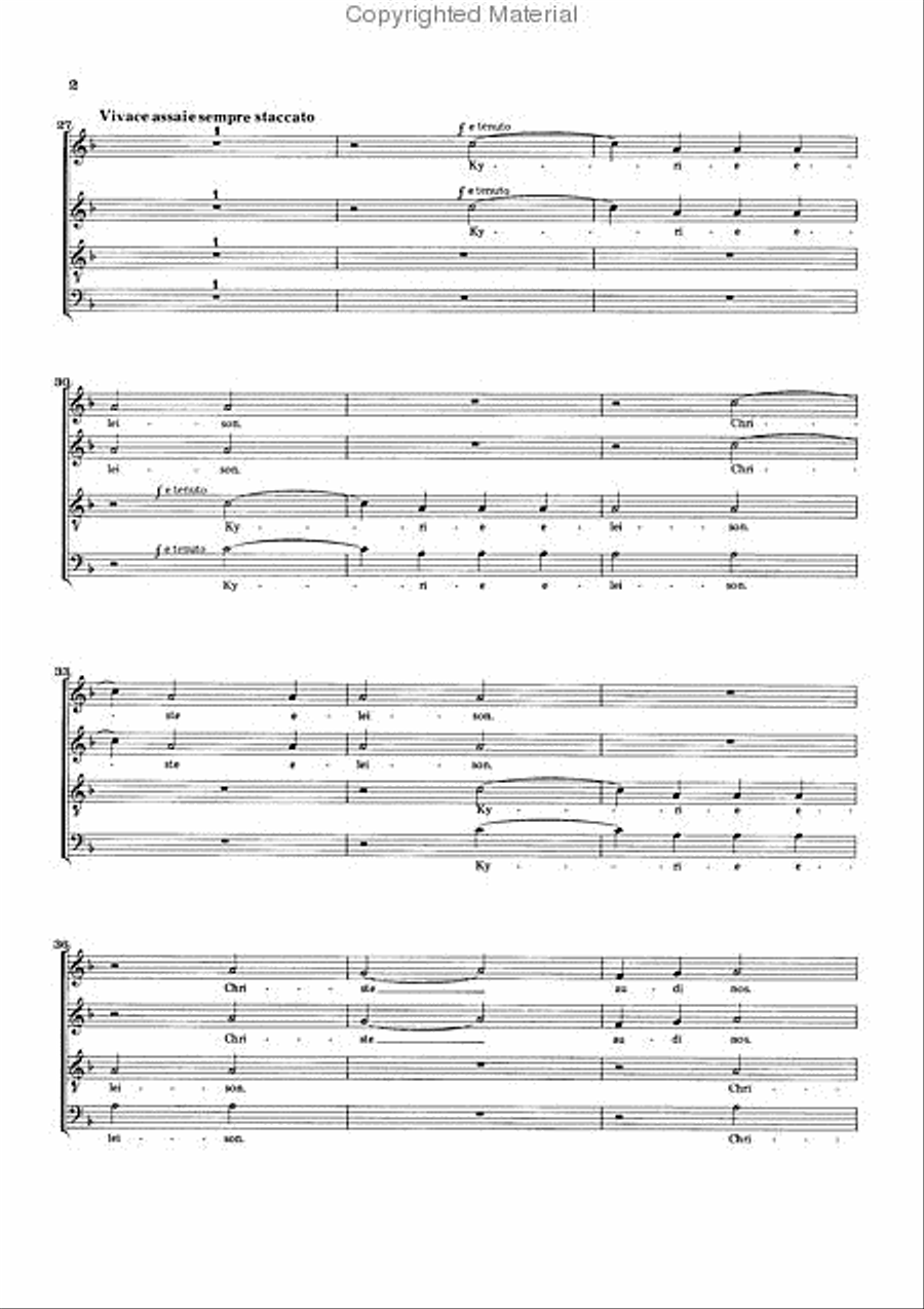 Litaniae Lauretanae “Salus infirmorum” in F major ZWV 152 4-Part scores gallery preview page 3