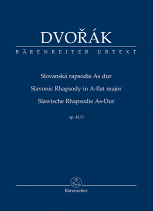 Book cover for Slavonic Rhapsody in A flat major, op. 45/3