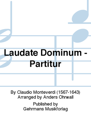 Laudate Dominum - Partitur
