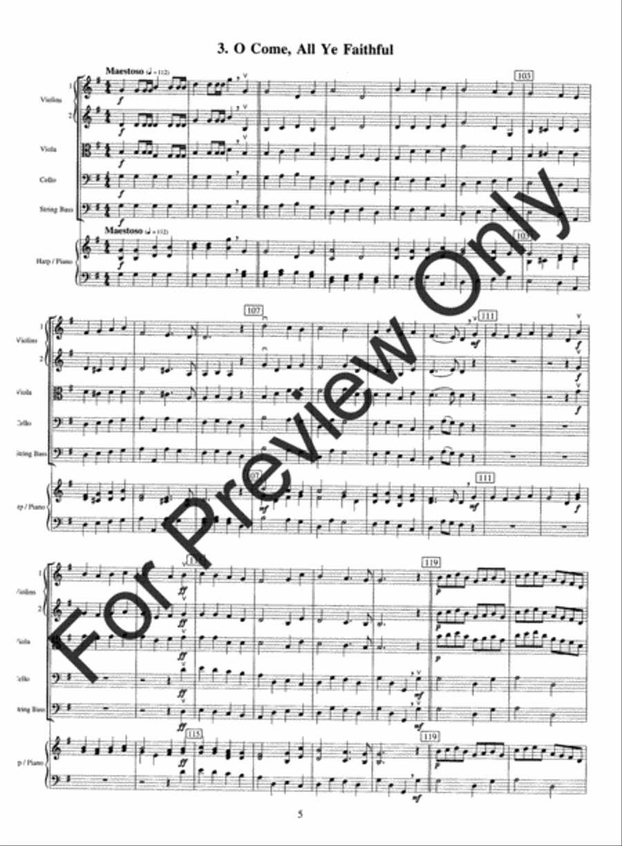 Christmas Concert Suite String Orchestra scores gallery preview page 8