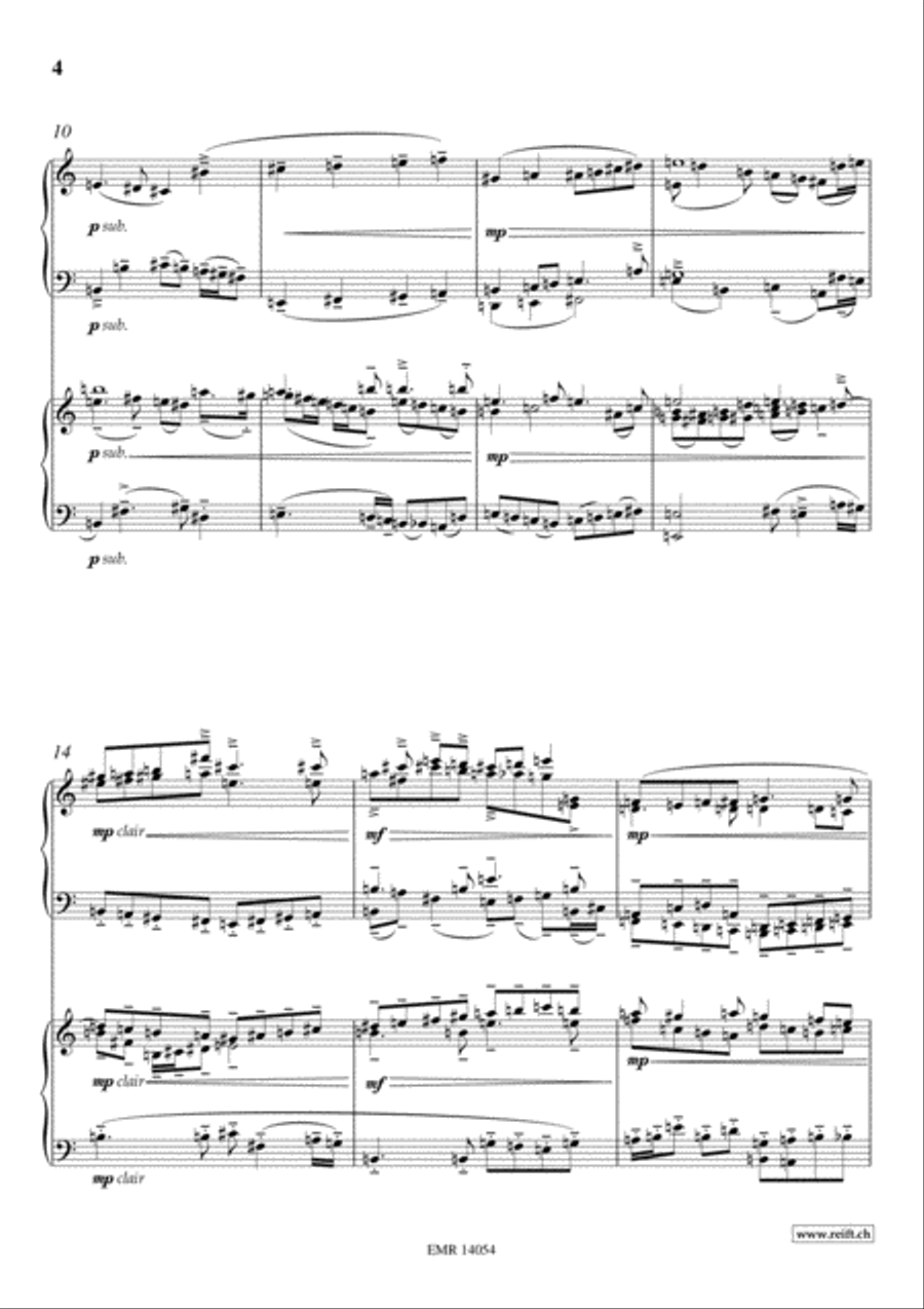 Fantasia Del Secundo Tono Piano Duet scores gallery preview page 4