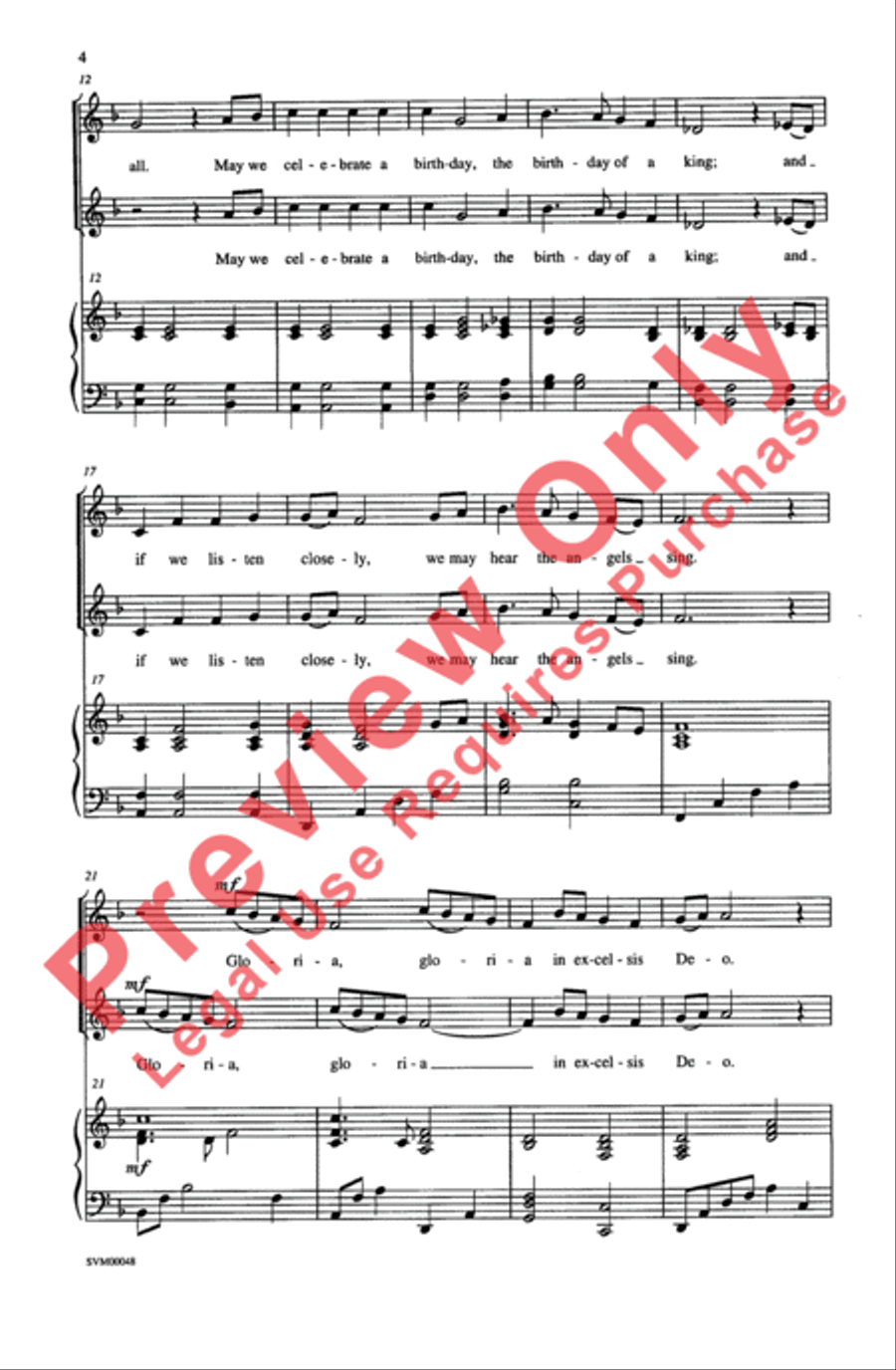 A Christmas Gloria A Christmas Gloria 2-Part scores gallery preview page 3