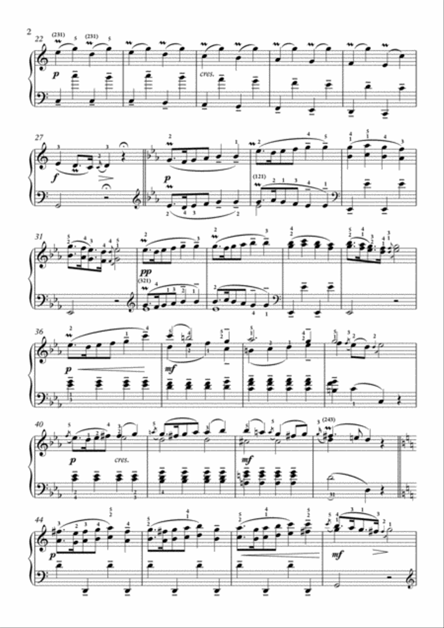 Scarlatti-Sonata in C-Major L.459 K.270(piano) Piano Solo scores gallery preview page 3