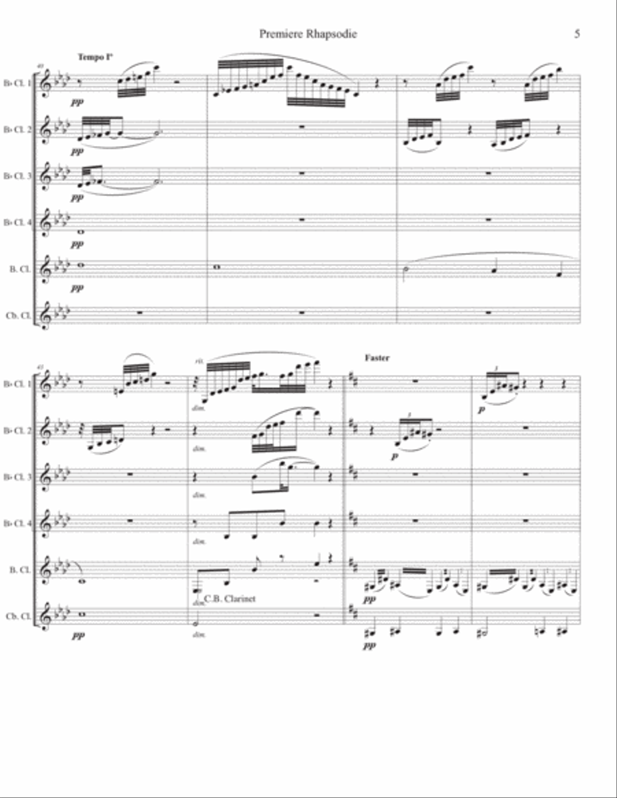 Premiere Rhapsodie Premiere Rhapsodie Woodwind Ensemble scores gallery preview page 5