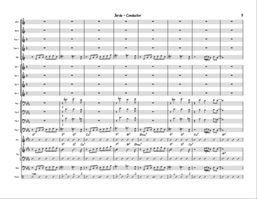 Jordu Jazz Ensemble scores gallery preview page 3