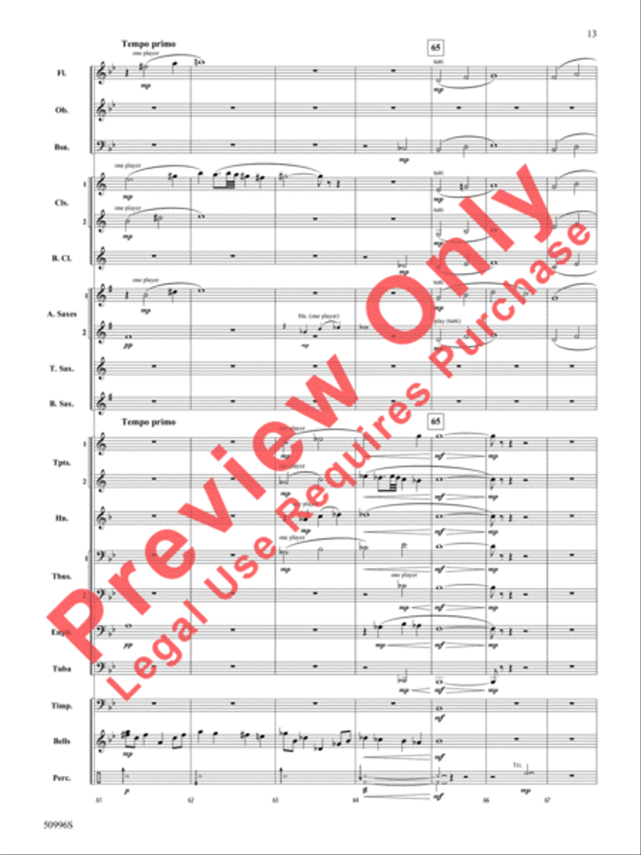 Cherished Concert Band scores gallery preview page 14
