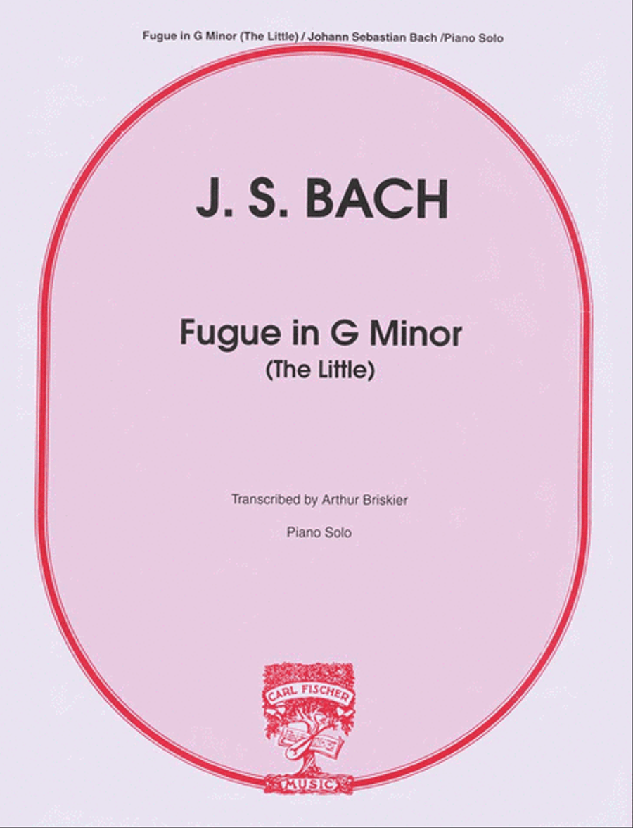 Fugue in G Minor (The Little) Piano Solo scores gallery preview page 1