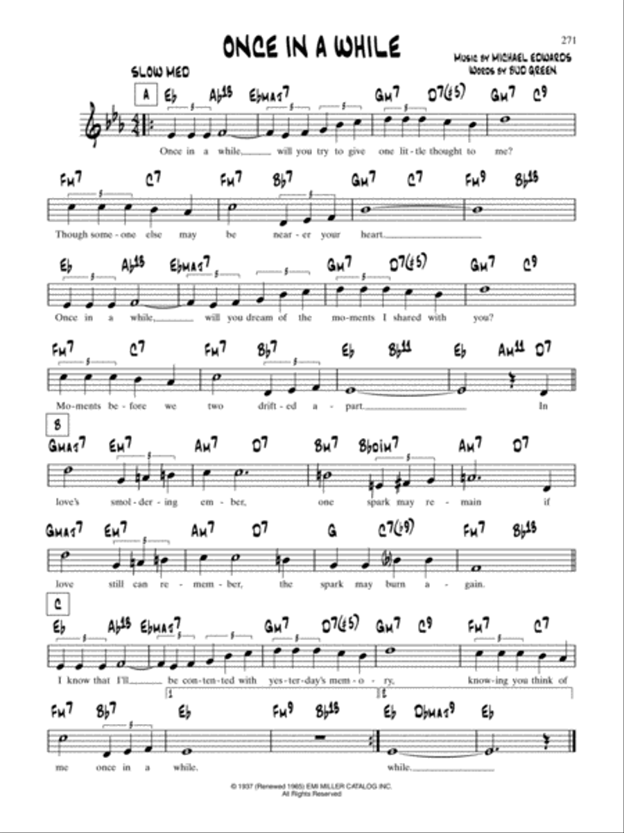 Once In A While School and Community scores gallery preview page 1