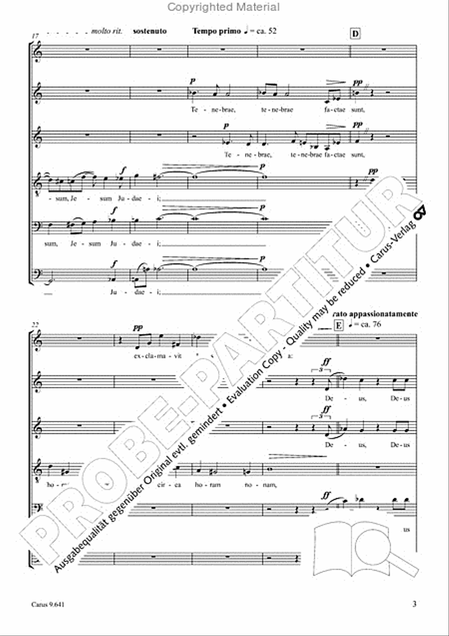 Tenebrae factae sunt SSATBB scores gallery preview page 4