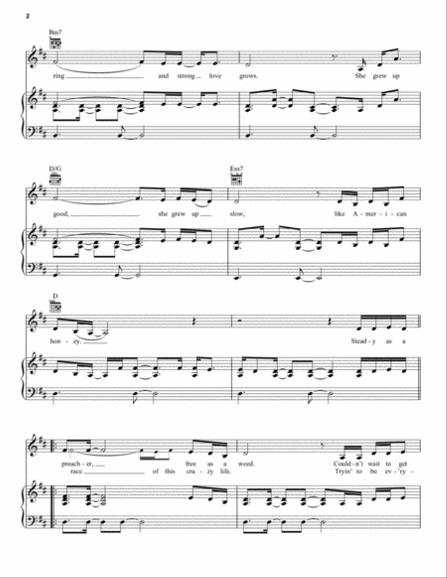 American Honey American Honey Piano, Vocal, Guitar scores gallery preview page 2