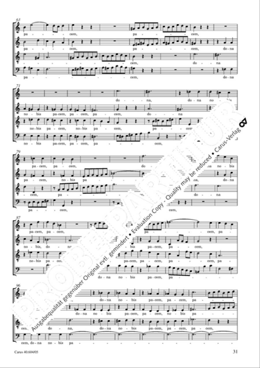Grosse Mariazeller Messe in C 4-Part scores gallery preview page 32