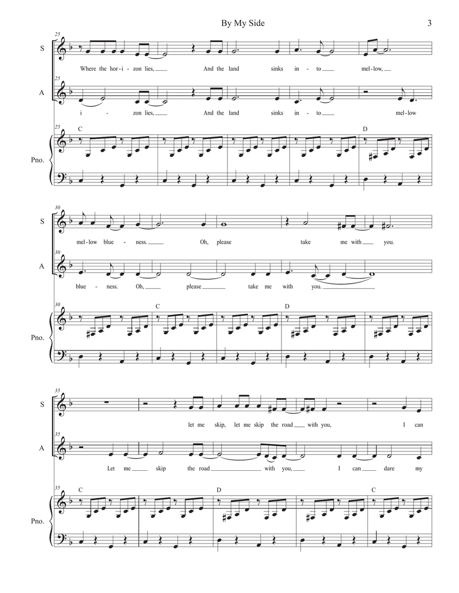 By My Side By My Side Alto Voice scores gallery preview page 3