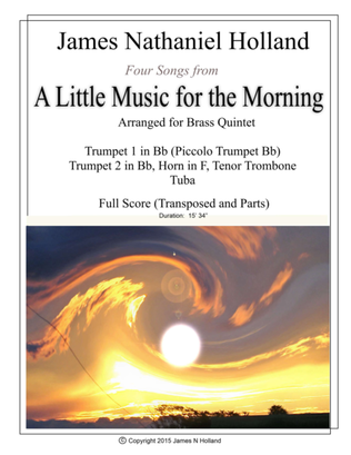 Book cover for Four Songs from "A Little Music for the Morning" Arranged for Brass Quintet