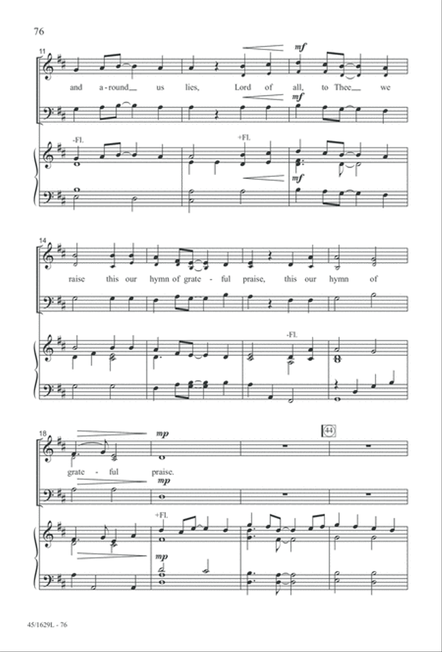Hymns We Love to Sing, Vol. 2 3-Part scores gallery preview page 76