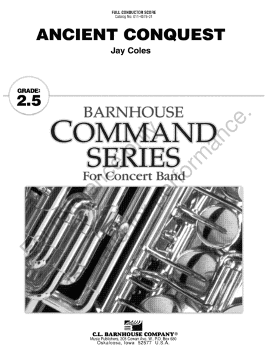 Ancient Conquest Concert Band scores gallery preview page 2
