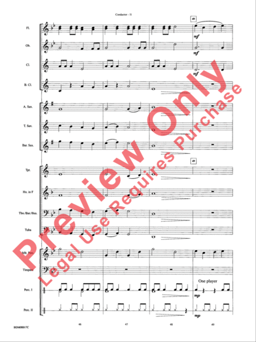 Tidings of Joy! Concert Band scores gallery preview page 14