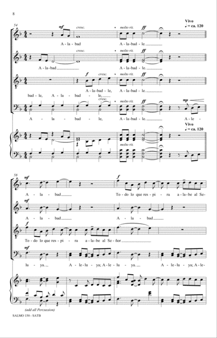 Salmo 150 Salmo 150 4-Part scores gallery preview page 8