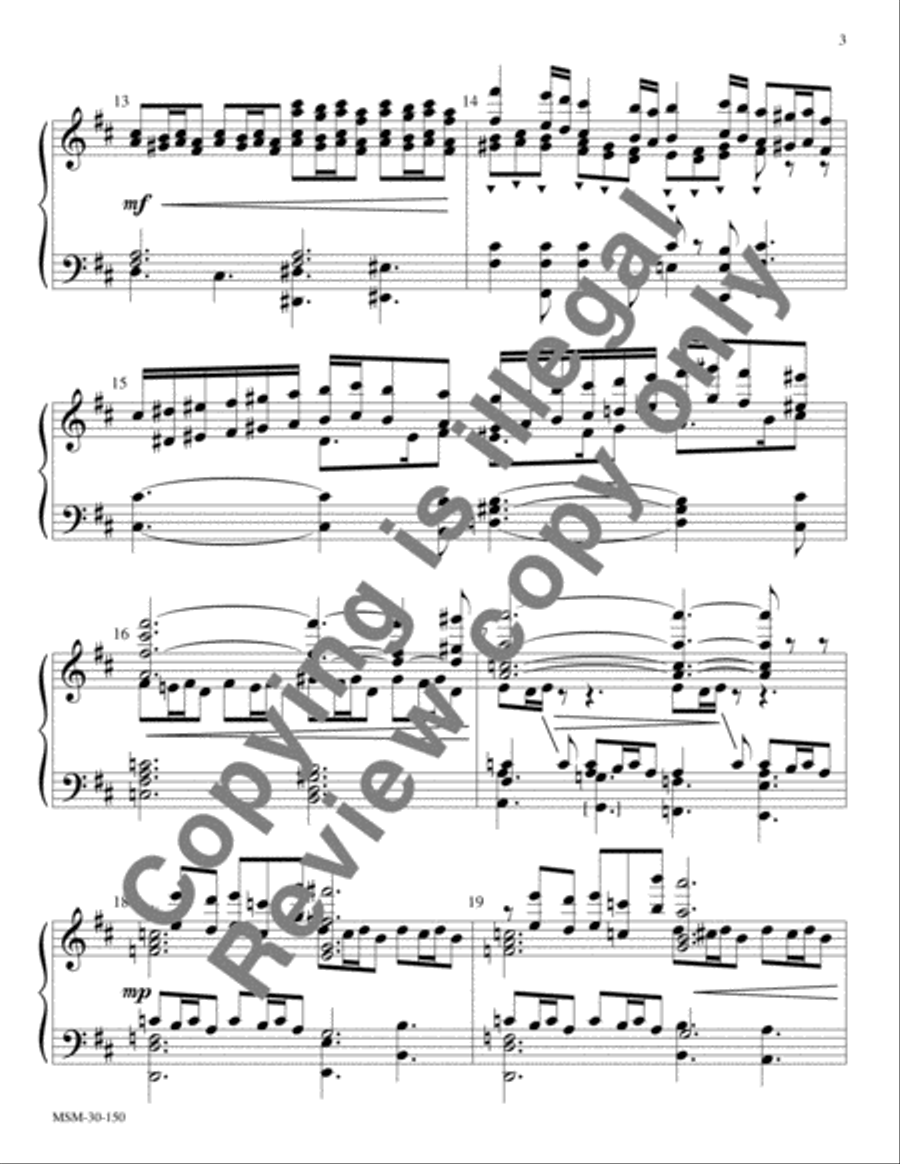 Carillon on a Ukrainian Bell Carol 5-Octaves scores gallery preview page 4