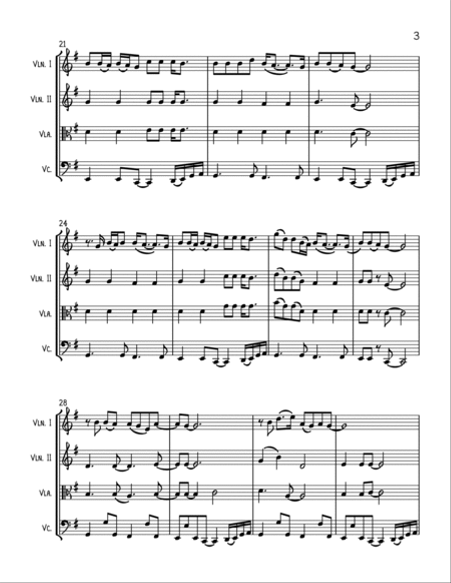 Holy String Quartet scores gallery preview page 3
