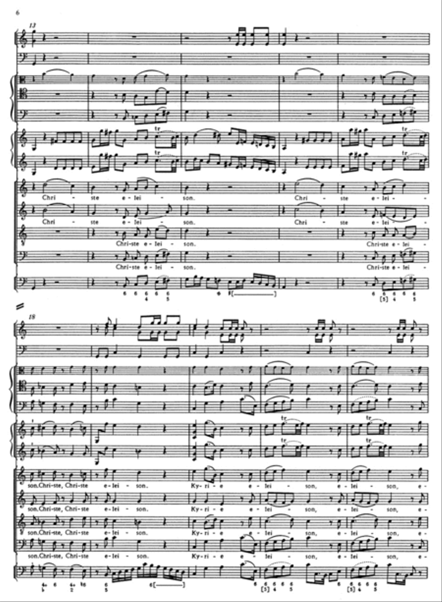 Missa C major, KV 220 (196b) 'Sparrow Mass' 4-Part scores gallery preview page 2
