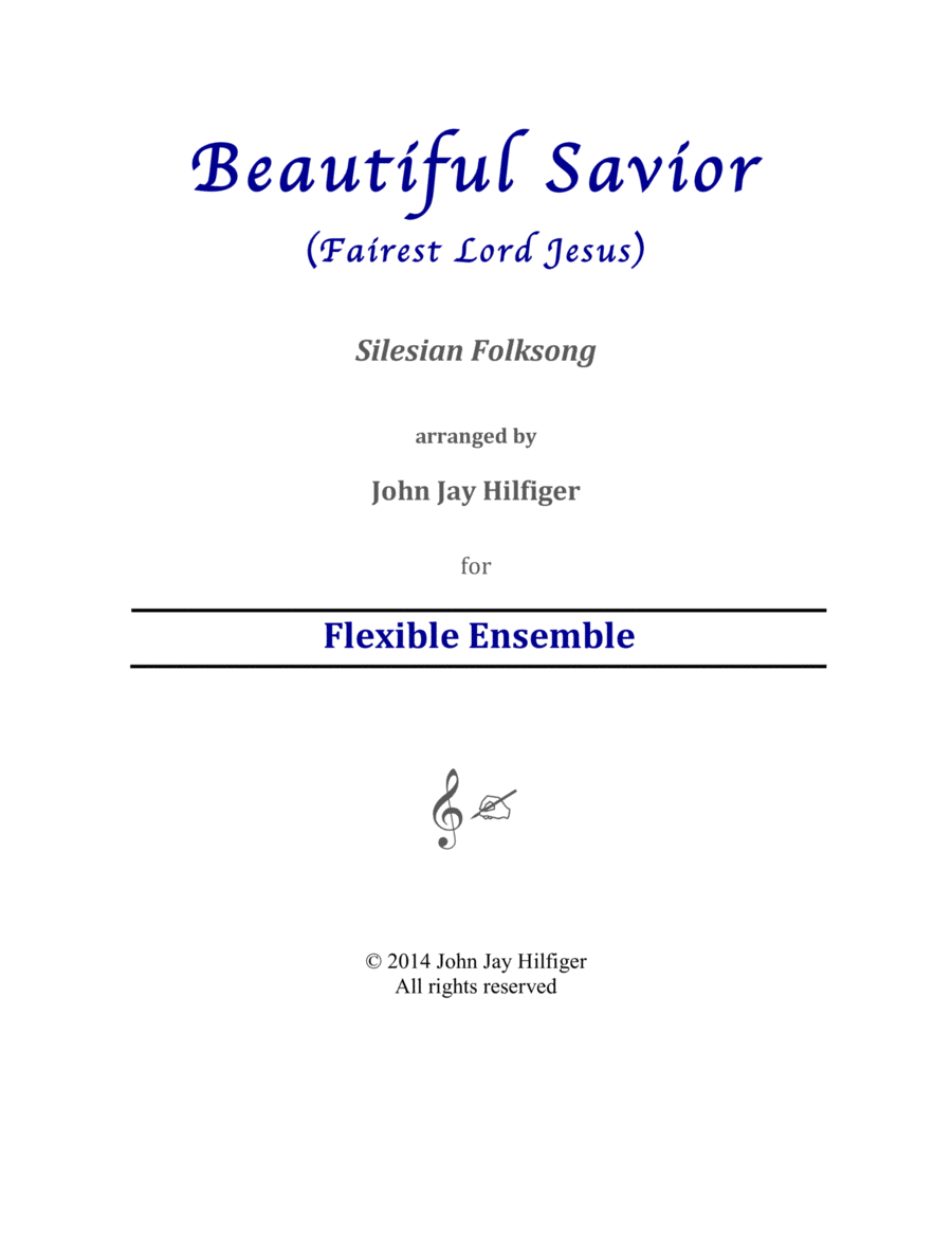 Beautiful Savior: Meditation on a Silesian Folksong Full Orchestra scores gallery preview page 1