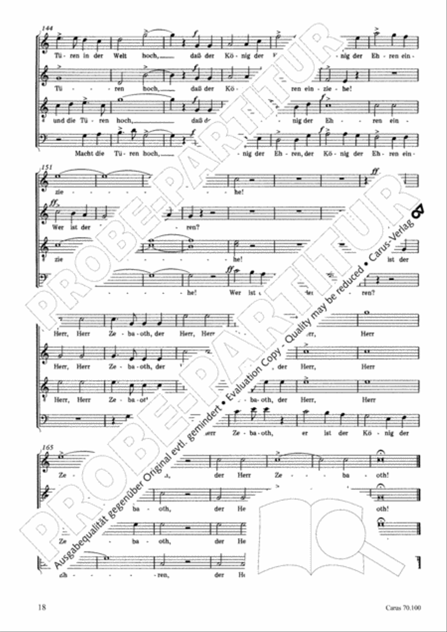 Geistliches Chorbuch der Romantik Choir scores gallery preview page 19