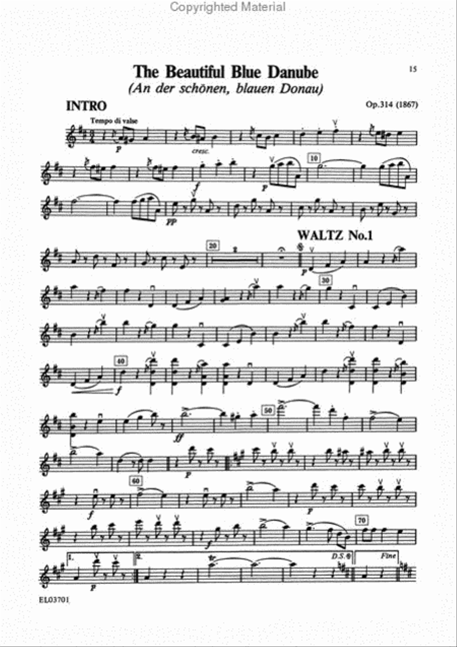 The Best of Johann Strauss, Jr. Waltzes (For String Quartet or String Orchestra) String Quartet scores gallery preview page 4