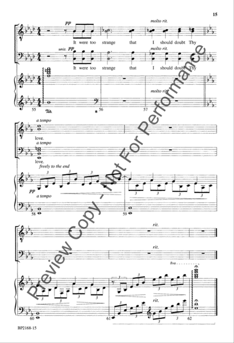 God Thou Art Love - TTBB TTBB scores gallery preview page 15
