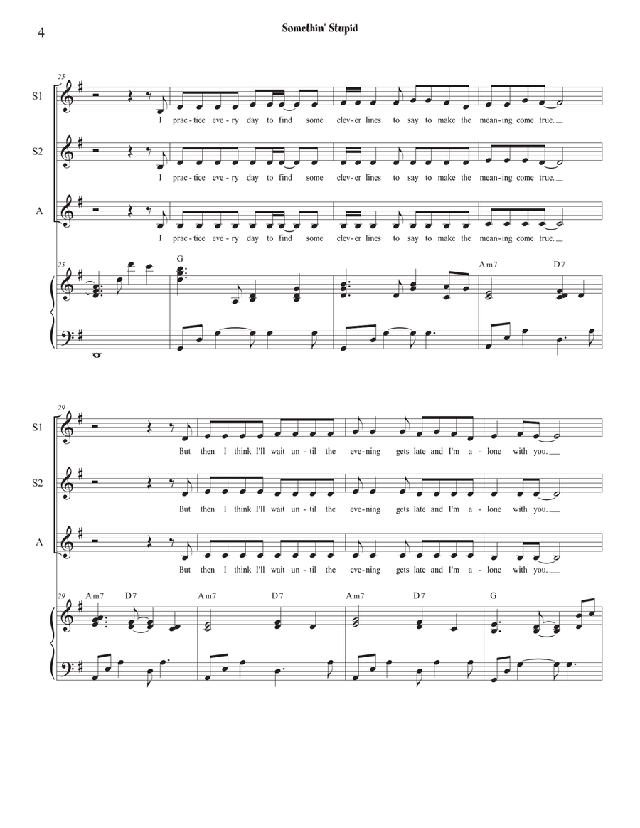 Somethin' Stupid SSA scores gallery preview page 4