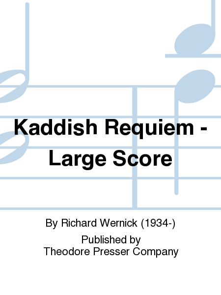 Kaddish Requiem - Large Score