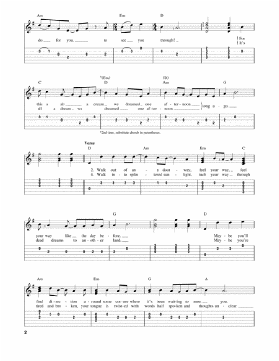 Box Of Rain Acoustic Guitar scores gallery preview page 2