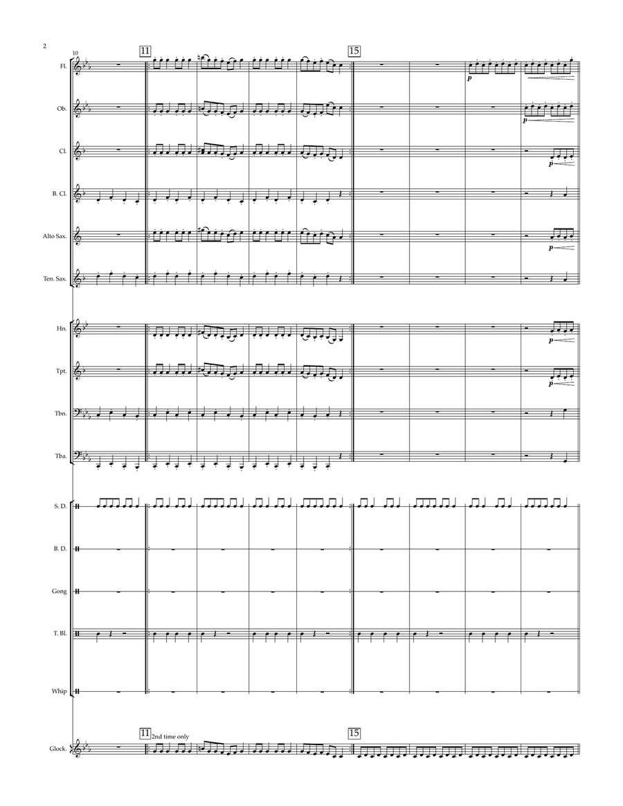 Way Back Then Concert Band scores gallery preview page 2